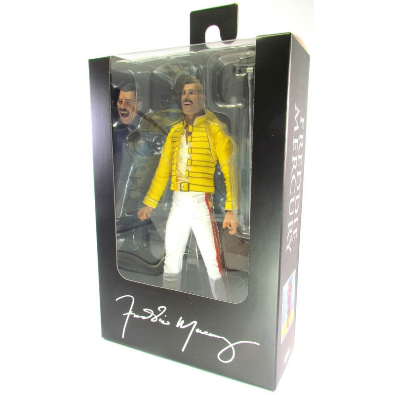 NECA Freddie Mercury (Queen Magic Tour Yellow Jacket) 7-Inch Scale Action Figure, in package