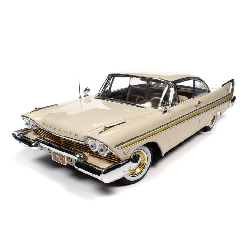 Christine + Plymouth Fury 2-Piece Collector's Bundle 1957 & 1958 1:18 Scale Diecast Cars, Fury, front-left