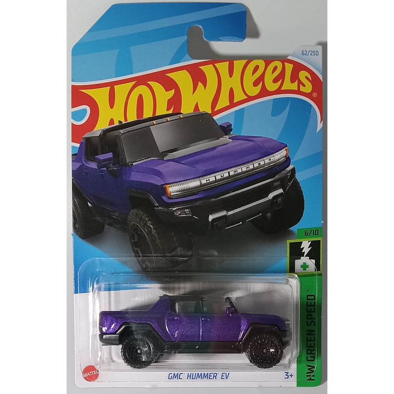 Hot Wheels 2024 Mainline HW Green Speed Series 1:64 Scale Diecast Cars (International Card) GMC Hummer EV