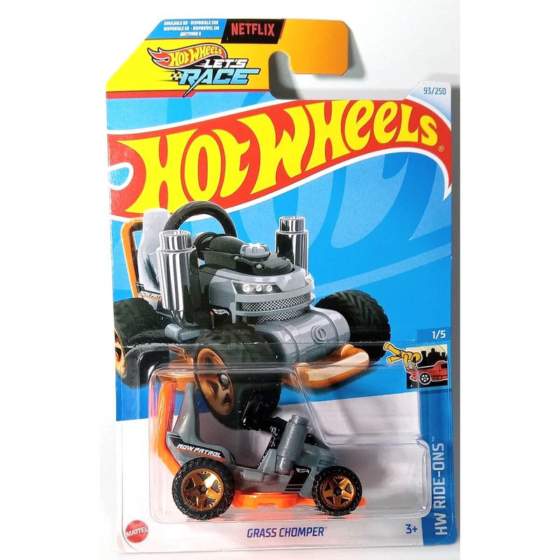 Hot Wheels 2024 Mainline HW Ride-Ons Series 1:64 Scale Diecast Cars (International Card) Grass Chomper