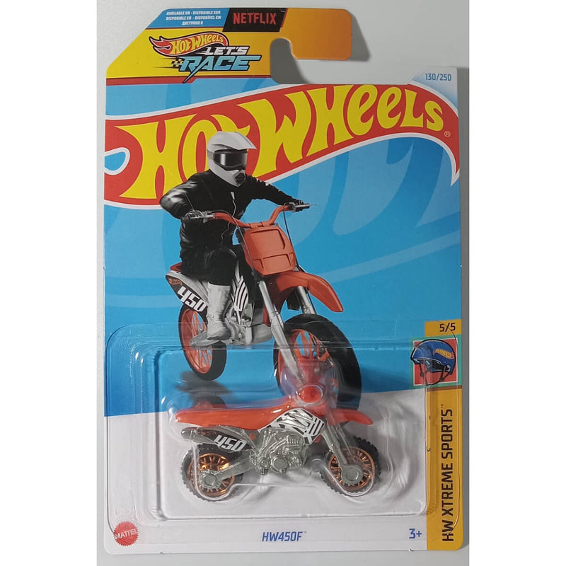 Hot Wheels HW Xtreme Sports Motocross Bike - 1:64 Scale, 2024 Netflix Let's Race Series
