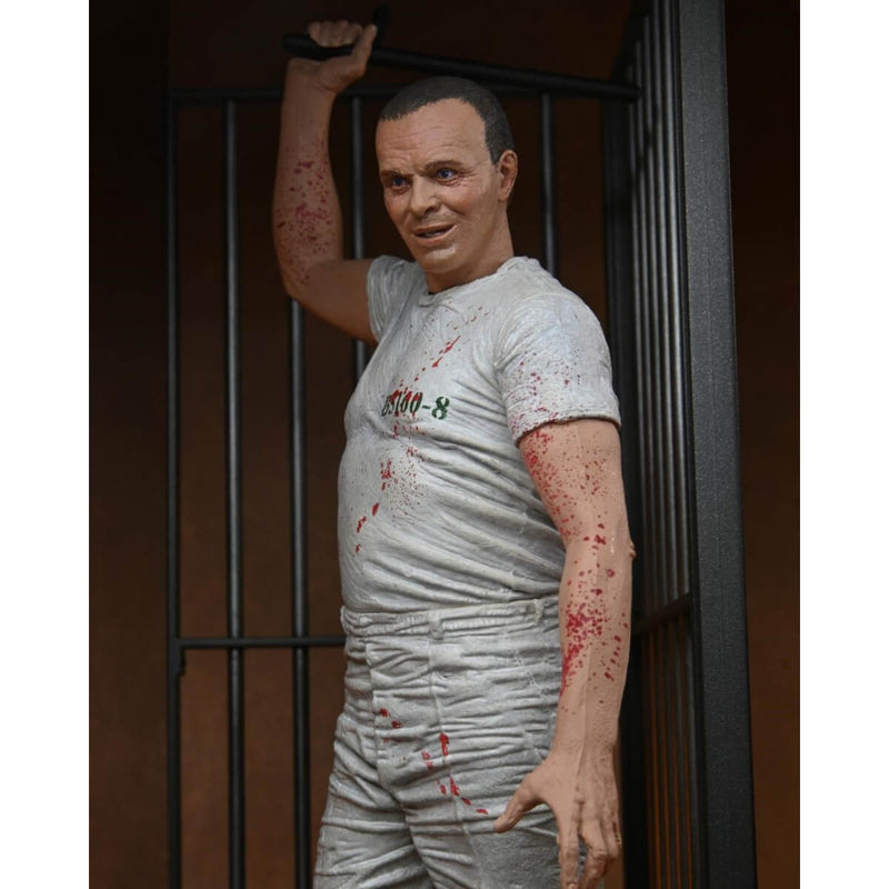 Hannibal Lecter (Prison Escape) 7" Scale NECA Collectible Figure - Silence of the Lambs, Closeup of Hannibal