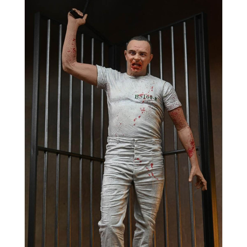 Hannibal Lecter (Prison Escape) 7" Scale NECA Collectible Figure - Silence of the Lambs, Hannibal raising baton