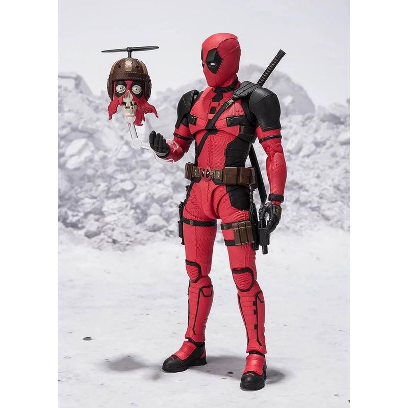 Deadpool S.H.Figuarts 6" Action Figure From Deadpool and Wolverine, Figure with Headpool accessory