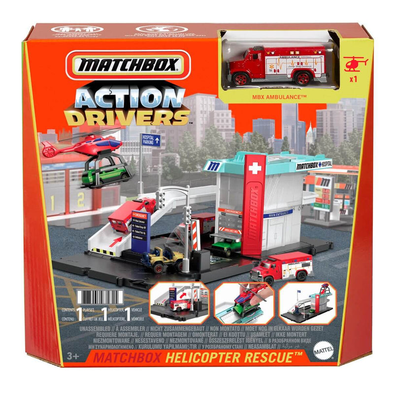 Matchbox Action Drivers Helicopter Rescue