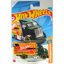 Hot Wheels 2023 Mainline HW Haulers Series 1:64 Scale Diecast Cars (International Card), Hiway Hauler Dark Green 2 5/5 130/250 HKK00