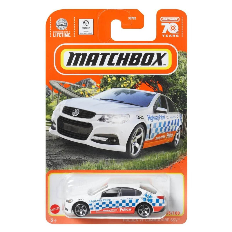Holden VF Commodore SSV, Matchbox 2023 Mainline Cars (Mix 10) 1:64 Scale Diecast Cars