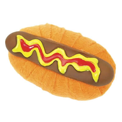 Li'l Pals Hot Dog Squeaker Dog Toy