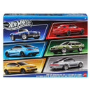 Hot Wheels Silver Series packaging with six different cars displayed.