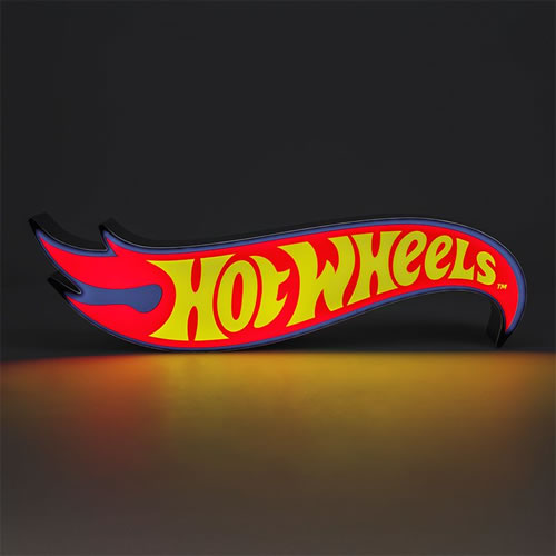 Hot Wheels Flamed Shaped Logo Light