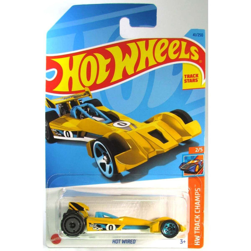 Hot Wheels 2023 Mainline HW Track Champs Series 1:64 Scale Diecast Cars (International Card), Hot Wired 2/5 41/250 HKK27