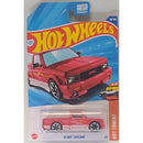 Hot Wheels '91 GMC Syclone toy car in packaging with blue and red design