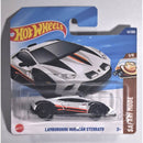 Hot Wheels Lamborghini Huracán Sterrato toy car in packaging on a white background