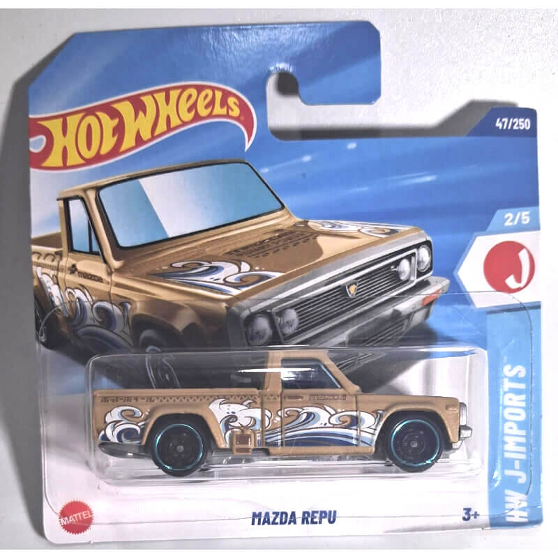 Hot Wheels Mazda Repu toy car in packaging with Hot Wheels logo