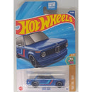 Hot Wheels toy car packaging with BMW 2002 model