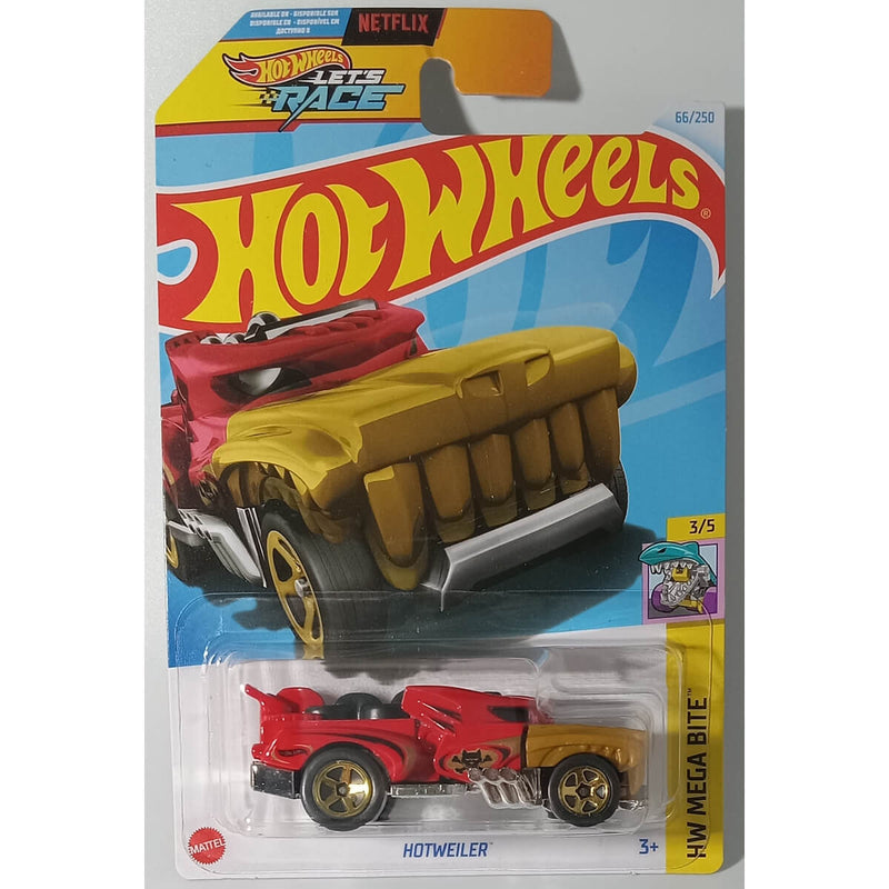 Hot Wheels 2024 Mainline HW Mega Bite Series 1:64 Scale Diecast Cars (International Card) Hotweiler