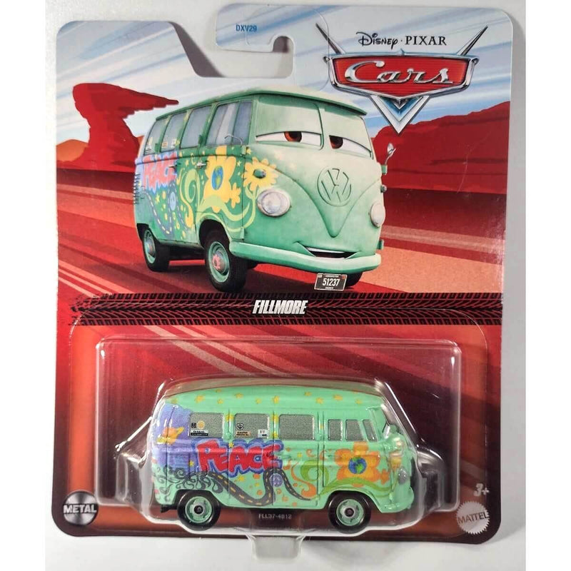 Pixar Cars Character Cars 2024 (Cars Movie) 1:55 Scale Diecast Cars, Fillmore