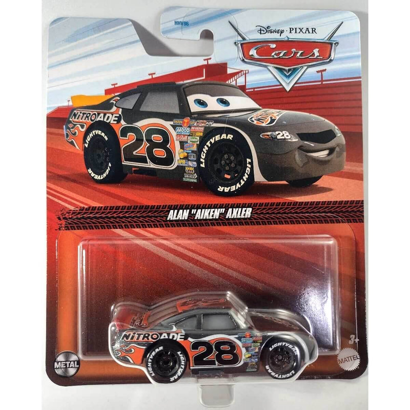 Pixar Cars Character Cars 2024 (Cars Movie) 1:55 Scale Diecast Cars, Alan "Aiken" Axler