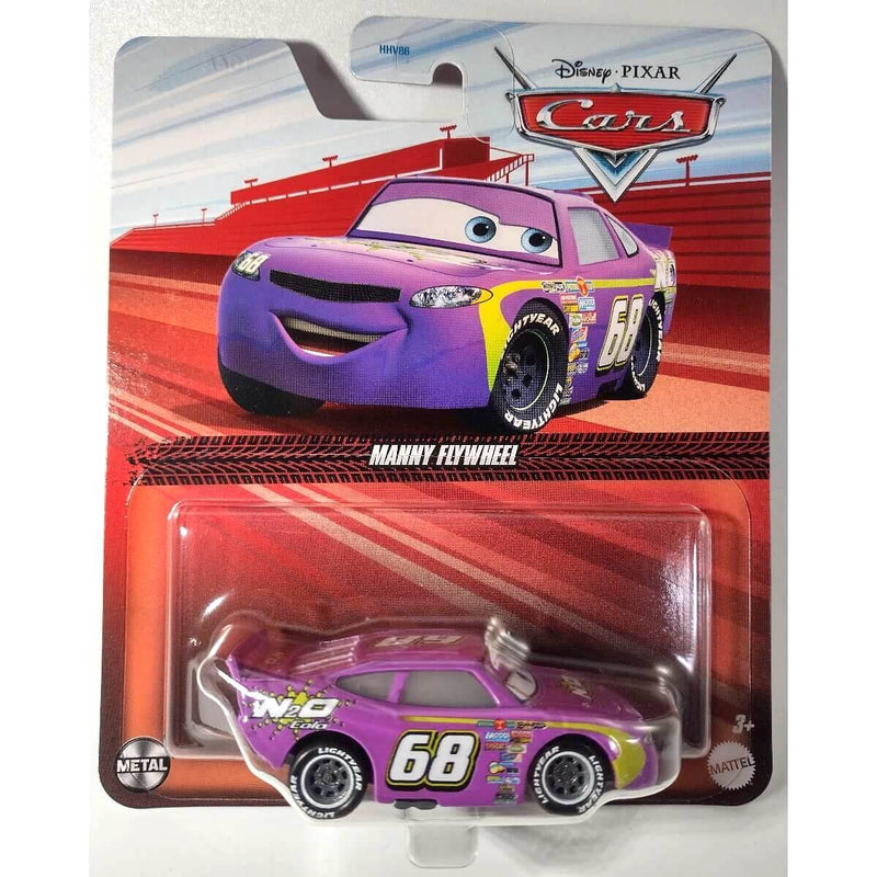 Pixar Cars Character Cars 2024 (Cars Movie) 1:55 Scale Diecast Cars, Manny Flywheel