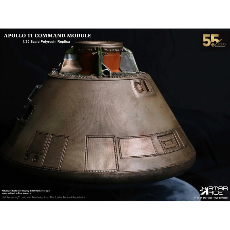 Star Ace 1/20 Scale Apollo 11 Command Module Replica Deluxe Version, module back side