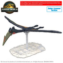 Jurassic World Rebirth Quetzalcoatlus Plannosaurus Model Kit, pictured on stand as dinosaur build