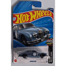 Hot Wheels Jaguar MK1 toy car in packaging with blue and red design