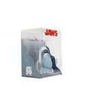 Jaws shark in a 'Jaws' branded packaging on a white background