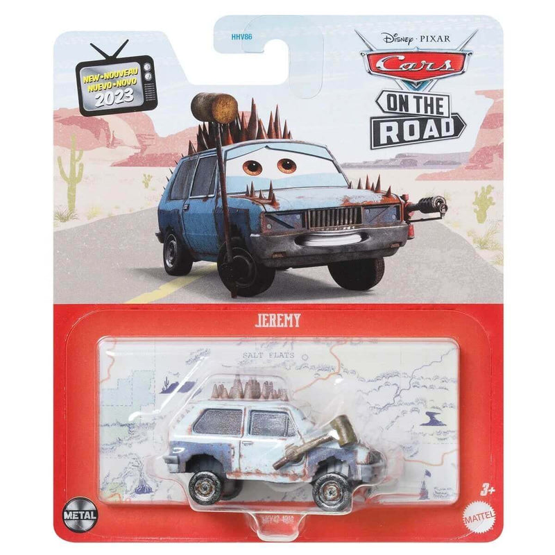 Disney Pixar Cars 2023 Character Cars (Mix 10) 1:55 Scale Diecast Vehicles, Jeremy HKY42 'On The Road' (New for 2023)