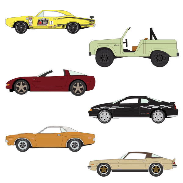 Johnny Lightning 1:64 Classic Gold Series - 2025 Release 1B 1:64 Scale Die-Cast Vehicles