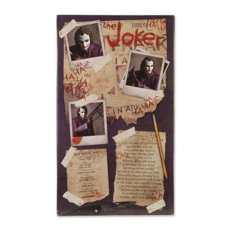 The Joker - Dark Knight 1/4 Scale 18" NECA Action Figure (Heath Ledger), packaging back