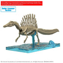 Jurassic World Rebirth Spinosaurus Plannosaurus Model Kit, displayed on stand as skeleton build
