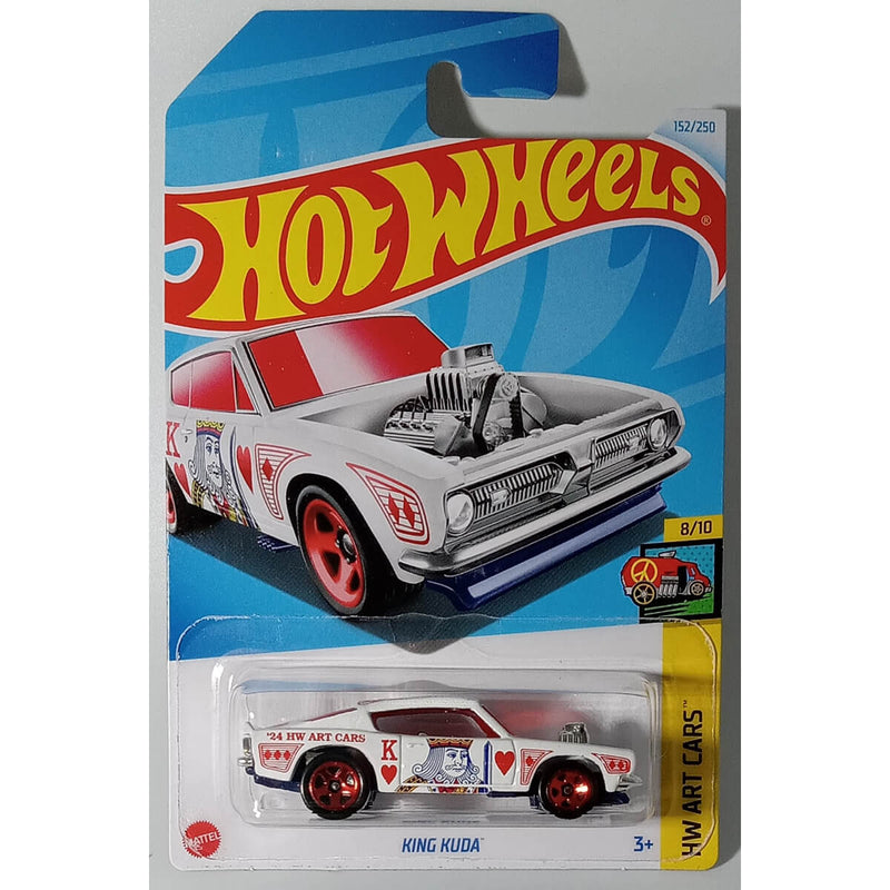 Hot Wheels 2024 Mainline HW Art Cars Series 1:64 Scale Diecast Cars (International Card) king kuda toy car