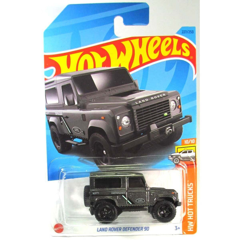 Hot Wheels 2023 Mainline HW Hot Trucks Series 1:64 Scale Diecast Cars (International Card), Land Rover Defender 90 10/10 227/250 HKJ05