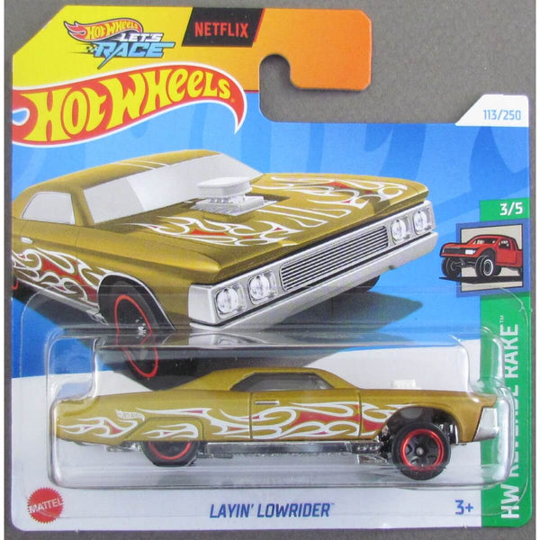 Hot Wheels 2024 Mainline HW Reverse Rake Series Cars (Short Card) Layin Lowrider