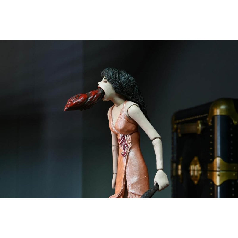 Puppet Master Leech Woman and Toulon's Puppet Case 2-Pack 7 Inch Scale Action Figure, Leech Woman spitting out leech