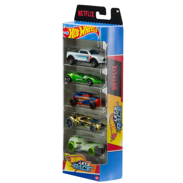 Hot Wheels Netflix Let's Race 5-Pack 1:64 Scale Cars, front of package