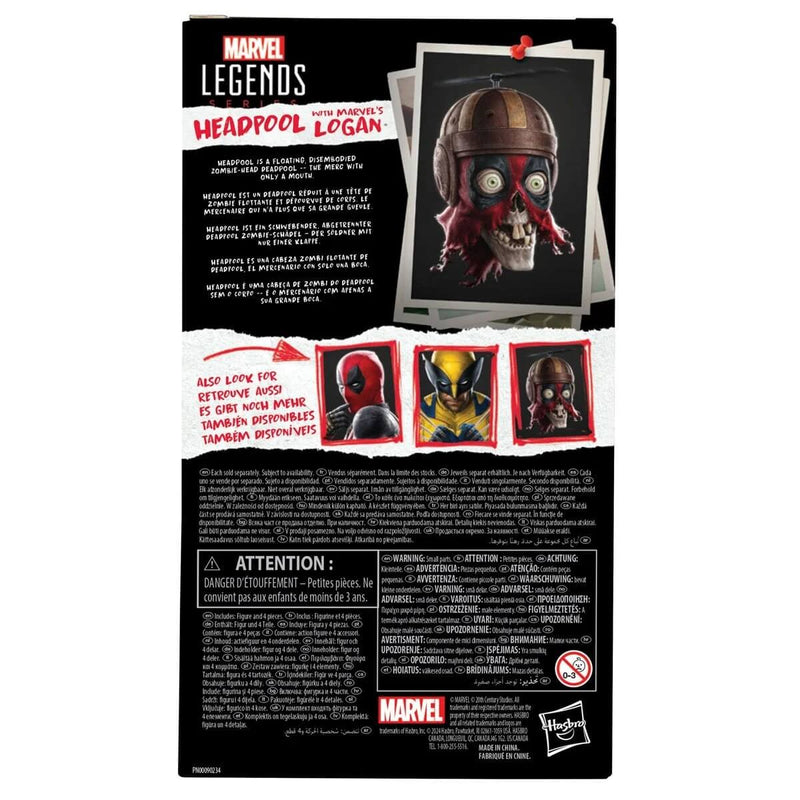 Deadpool & Wolverine Marvel Legends 6-Inch Action Figures, Marvel's Logan, package back