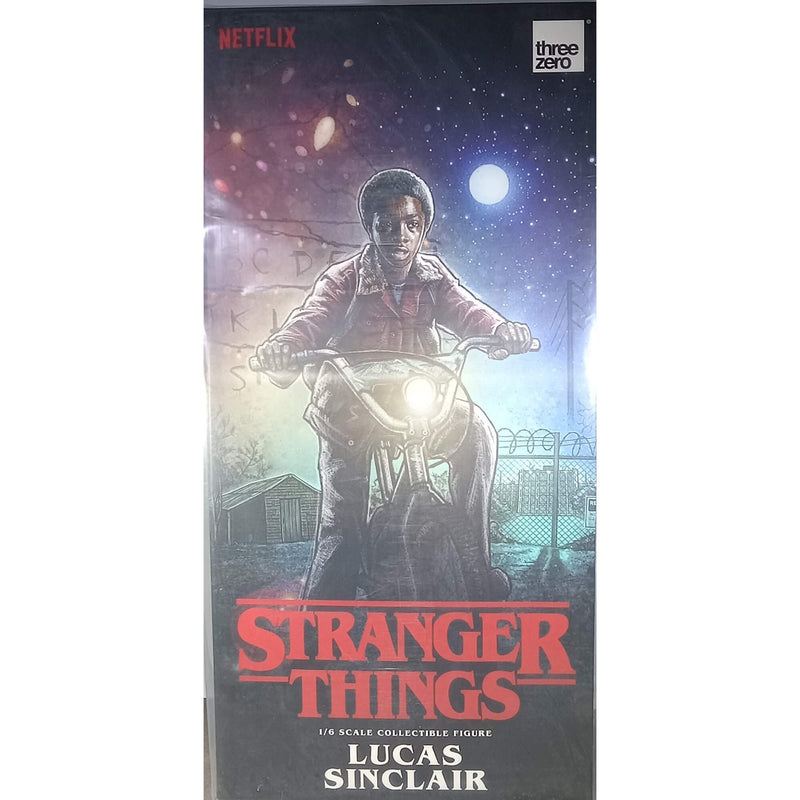 Threezero Stranger Things Lucas Sinclair 1:6 Scale 9" Action Figure Package Front Cover 