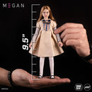 M3GAN 1/6 Scale Mondo Action Figure (9.5"), showing measurements