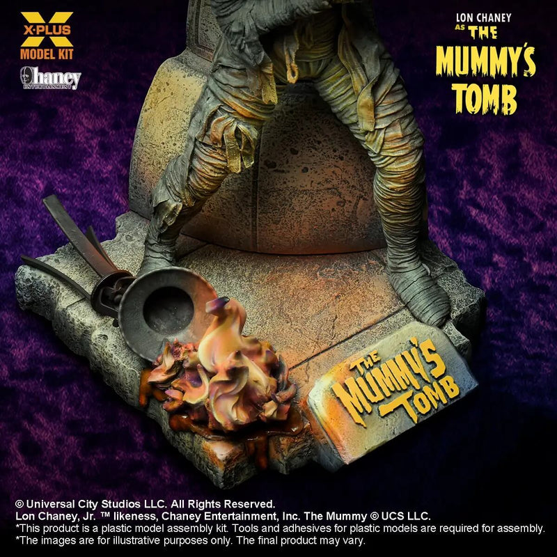 The Mummy's Tomb 1/8 scale Model Kit Universal Monsters - X-Plus, model base