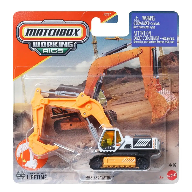 Matchbox 2025 Working Rigs (Mix 1) MBX Excavator