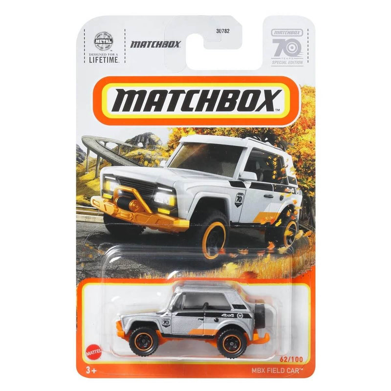 MBX Field Car, Matchbox 2023 Mainline Cars (Mix 10) 1:64 Scale Diecast Cars