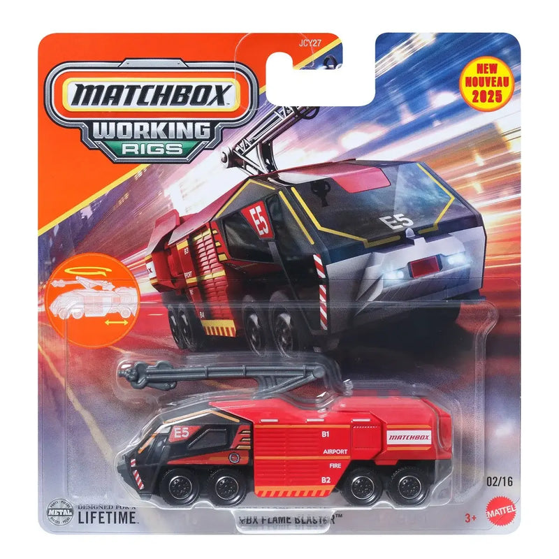 Matchbox 2025 Working Rigs (Mix 1) MBX Flame Blaster