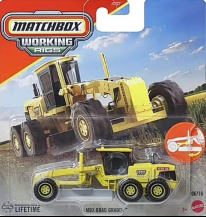 Matchbox 2025 Working Rigs (Mix 1) MBX Road Grader