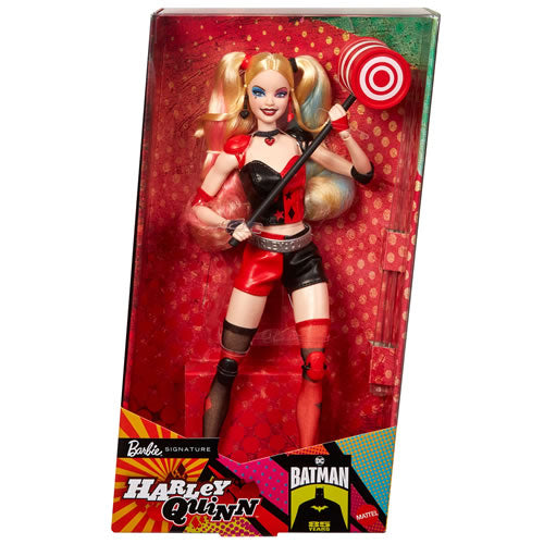 Harley Quinn Barbie Signature Doll Gold Label DC Batman 85th Anniversary, in packaging front