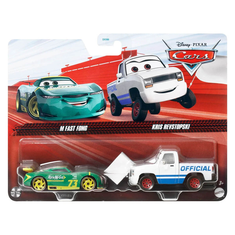 Pixar Cars Character Cars 1:55 Scale 2-Pack: M Fast Fong and Kris Revstopski