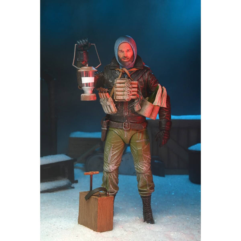 Macready v3 (Last Stand) The Thing (1982) Ultimate 7" Scale NECA Action Figure, unpackaged holding lantern