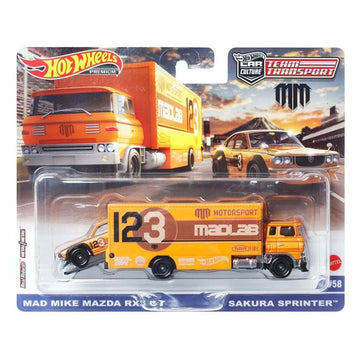 Hot Wheels Premium Collector Display Sets, 3 Cars & 1 Transporter