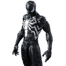 Black and white superhero costume with a prominent emblem on a white background