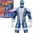 Blue and white Cardiac action figure with packaging in the background